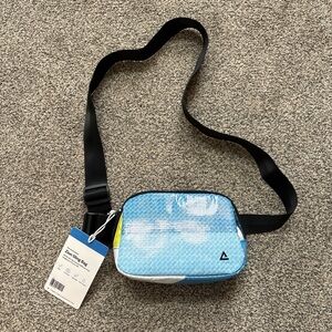 Trendy Sky Blue Crossbody Bag